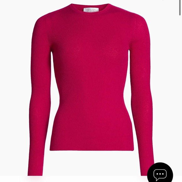 Michael Kors Collection Hutton Rib Knit Cashmere Lightweight Pullover Sweater - Picture 1 of 10
